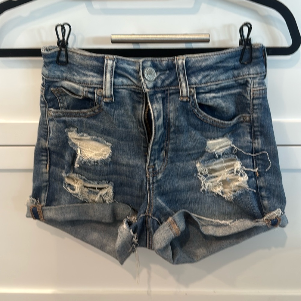 American Eagle high rise shorties